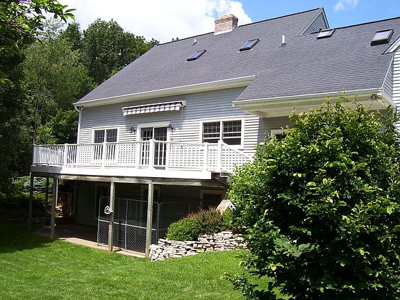 Walk out basement.  Deck with retractable awning.