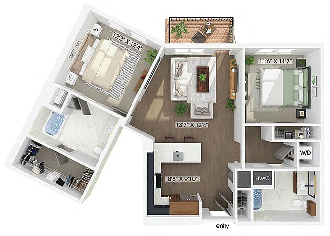 Floor plan B3