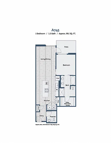 Floor plan A745