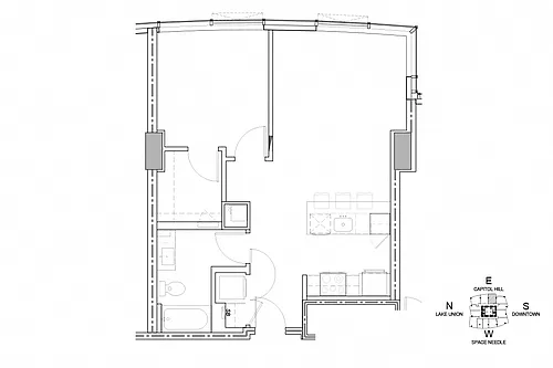 Floor plan 1 Bedroom A2