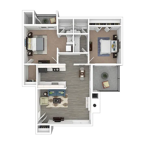 Floor plan 2x2 Upgrade