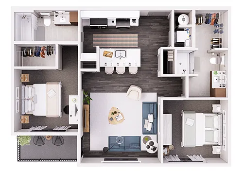 Floor plan Park-2B-ADA