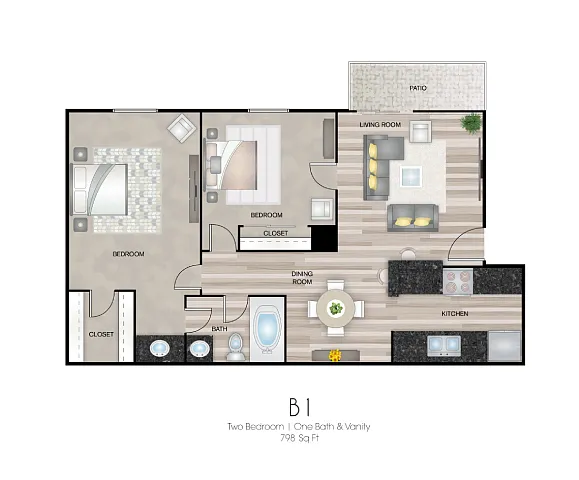Floor plan B1