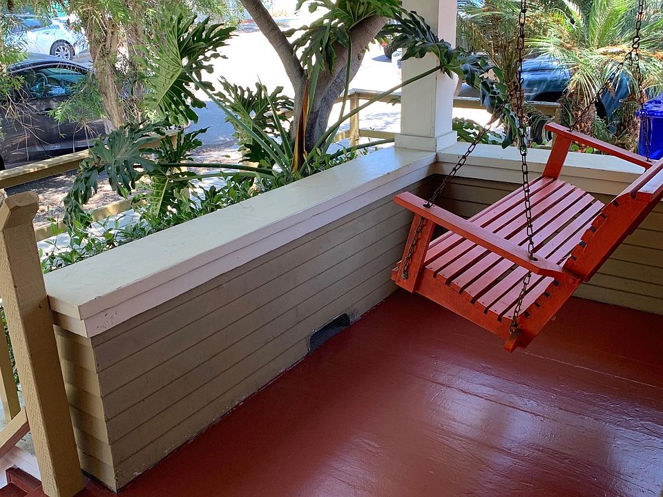 Welcome to your new home, with your very own porch swing.