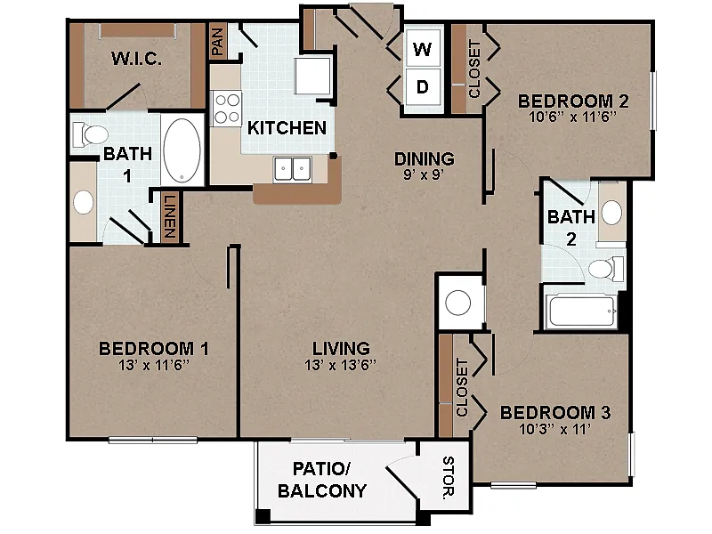 Floor plan C1