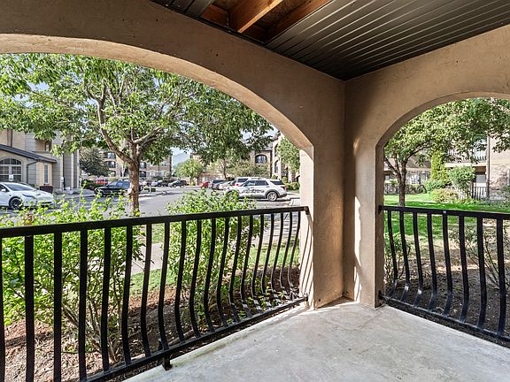 The shaded and private patio