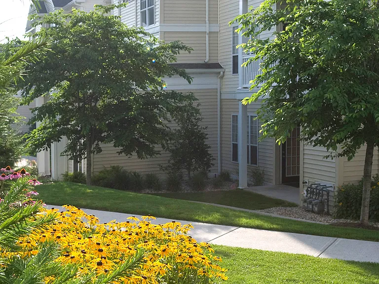 Apartments feature private, covered patios or balconies