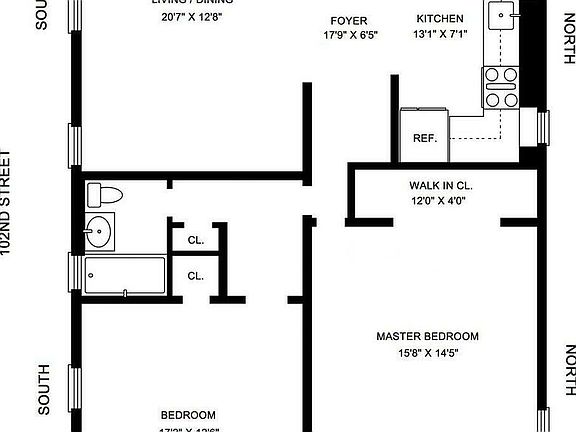 2nd image of 211 W 102nd St APT 2B