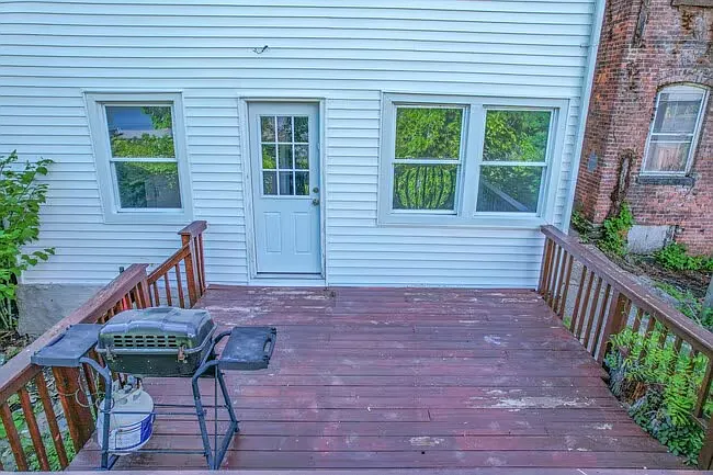 Outside deck