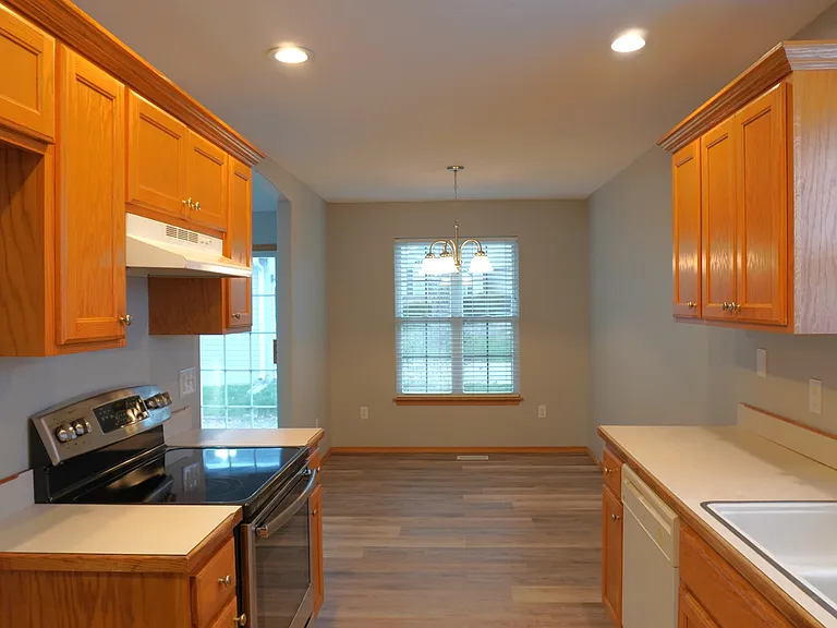 Kitchen and Dining Room View from Laundry