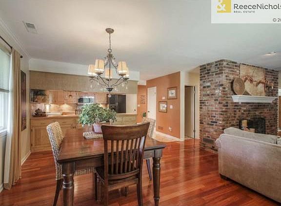 Dining room and eat-in kitchen