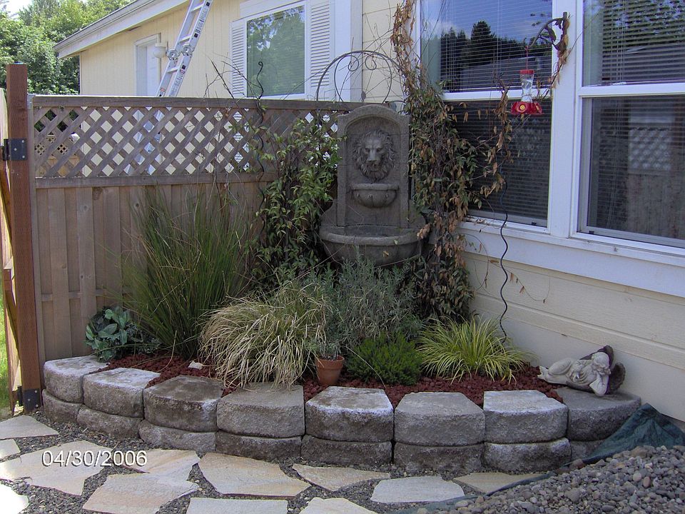 Front entrance water fall