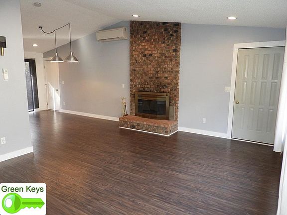Living room into dining area