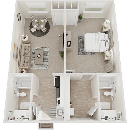 Floor plan 1 Bedroom