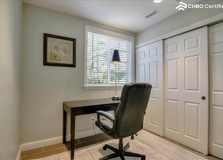 Office Area with Desk and Chair