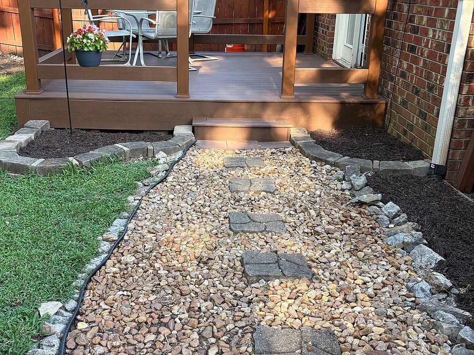 Backyard and deck