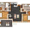 Floor plan 2x2 B2 Deluxe