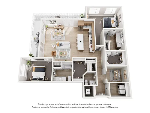 Floor plan B9 plus Den