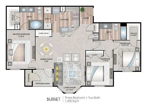 Floor plan Burnet