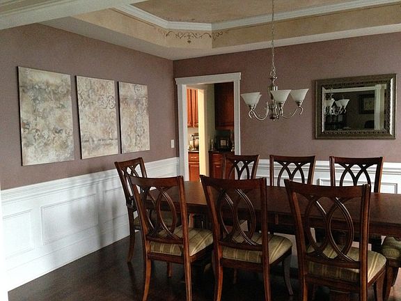 Custom painted ceiling and walls