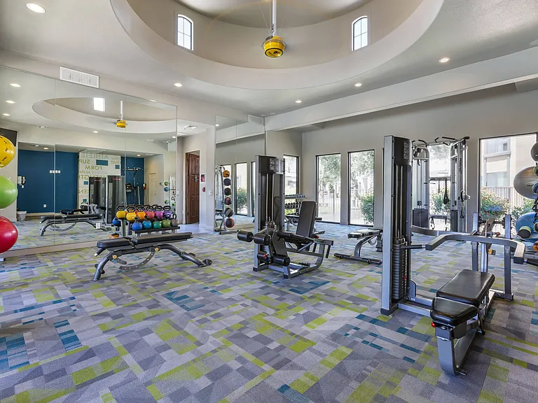 Community gym at Trevi Apartment Homes