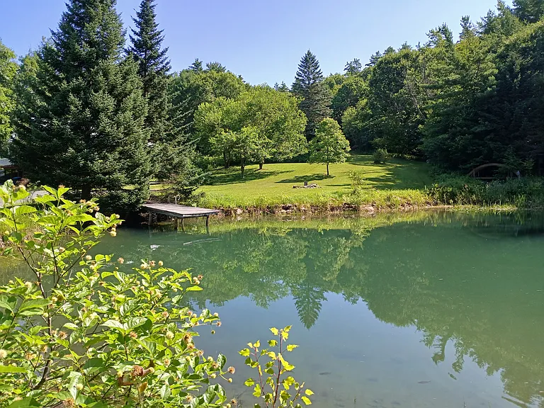 Stocked pond great for fishing, swimming, paddeling