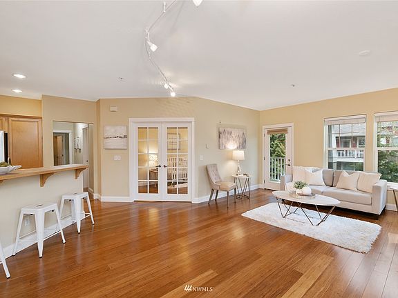  Wide plank hardwood flooring can be found throughout the entire home.