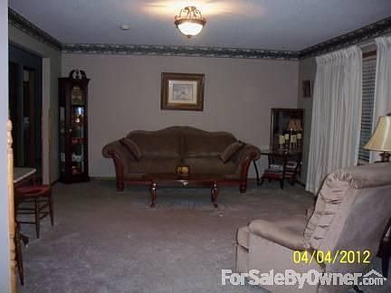 living room with large picture window