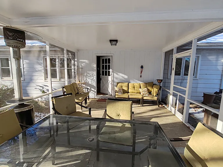 Screened porch.