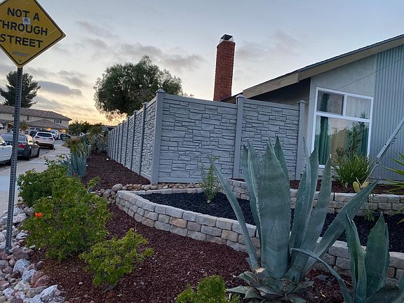 front side of house - new installed fence