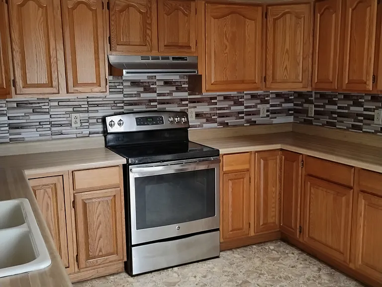 the kitchen