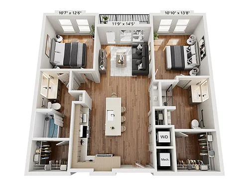 Floor plan B1-HC