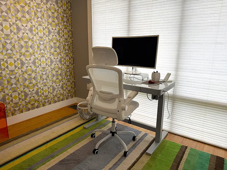 Office set-up in the guest suite.
