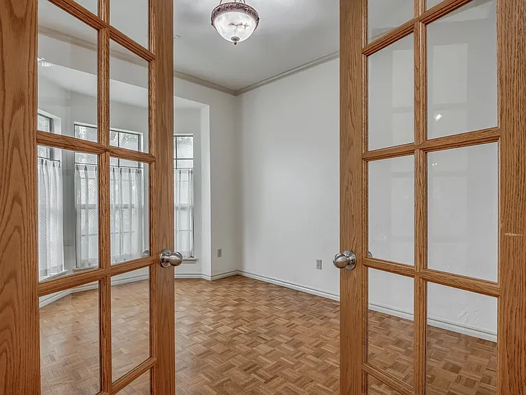 French doors leading into Study.