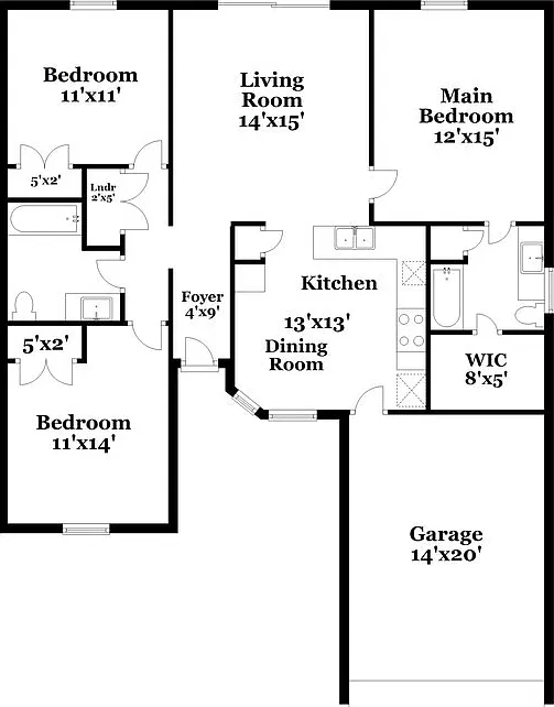 3 bed, 2.0 bath, 1284 sqft, $2,480 — Photo 2