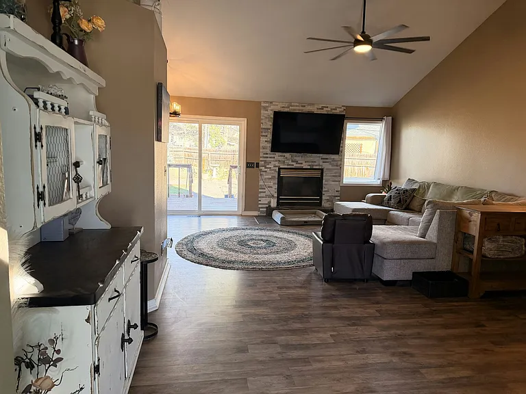 Entry way, upstairs living room