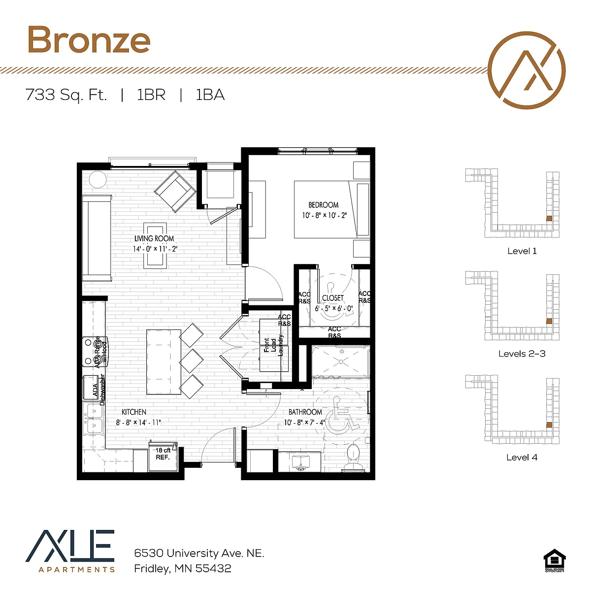 Floor plan Bronze - ADA