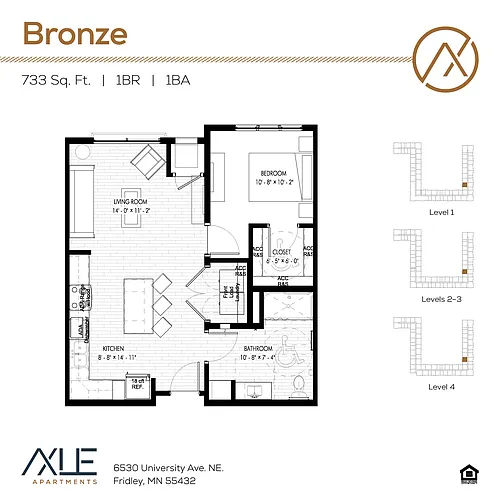 Floor plan Bronze - ADA
