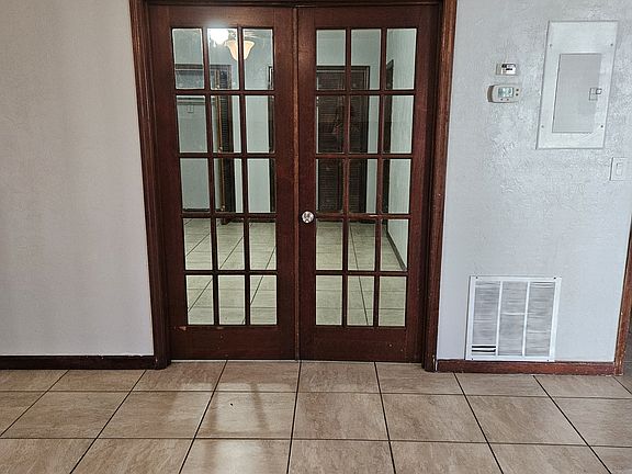 view from living room to master bedroom