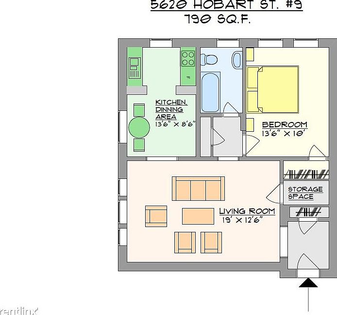5620 Hobart 1BR 9