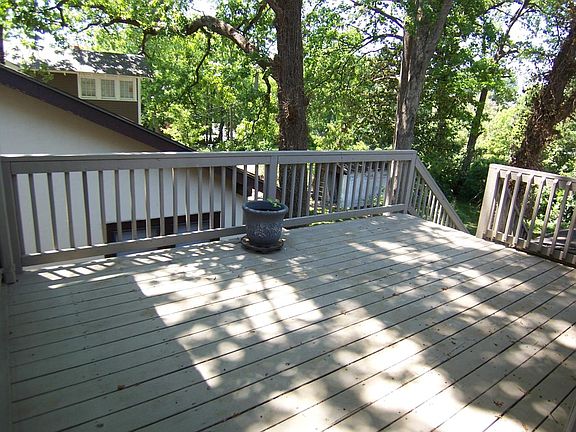 View of deck from entrance door