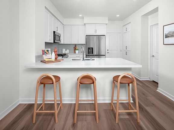 Plan 1 Model Home Kitchen Peninsula