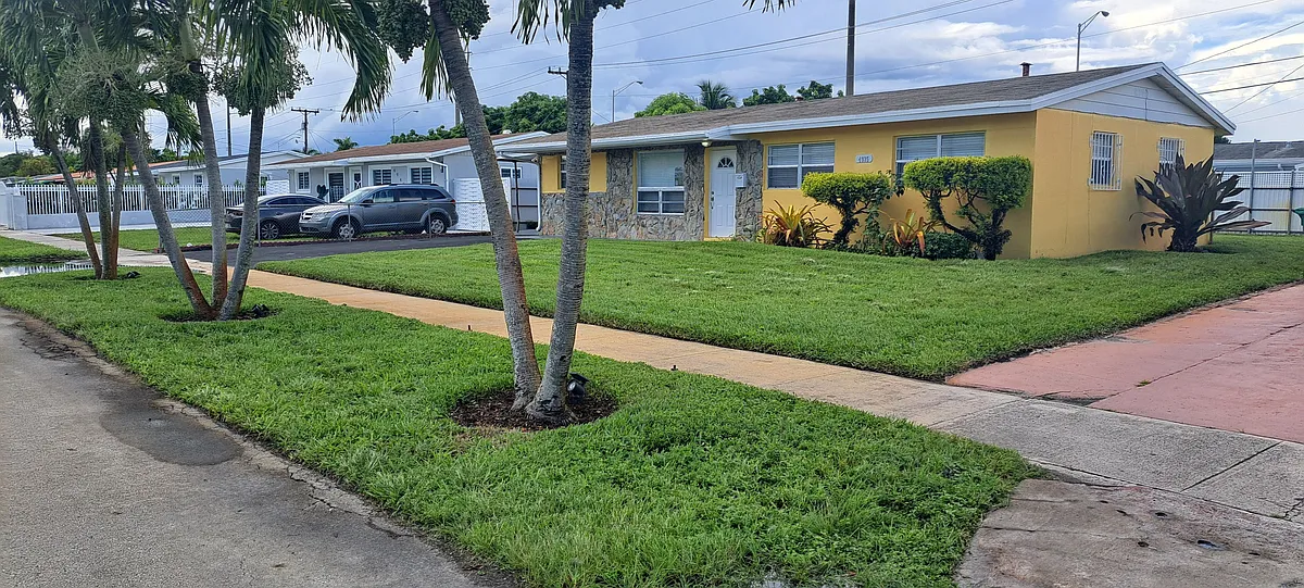 House Right to Left Side Front View. - 4935 NW 182nd St