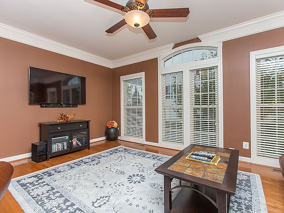 living room with big windows