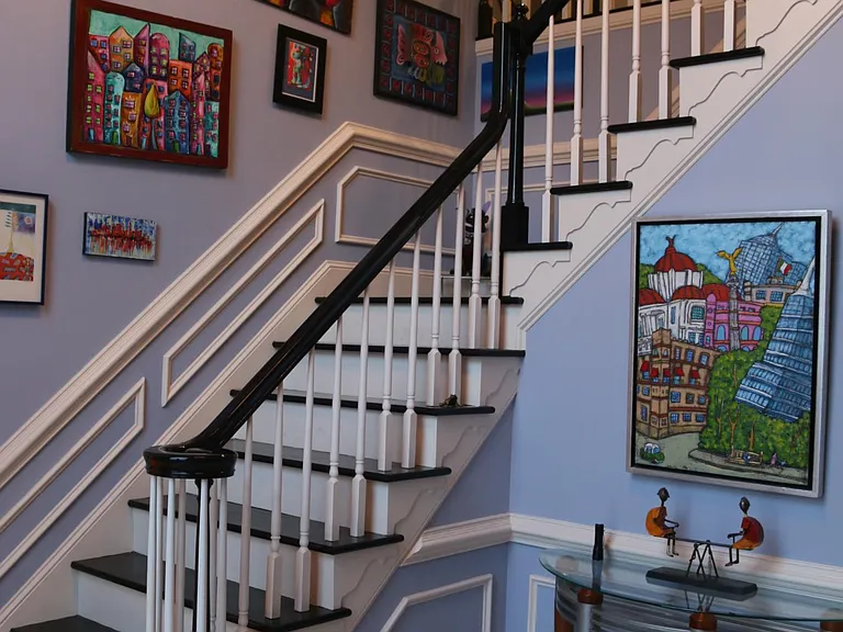 Expanded entryway with two-story foyer.