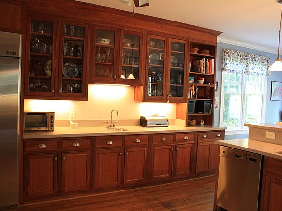 Cherry cabinets custom made by local Mission furinture maker