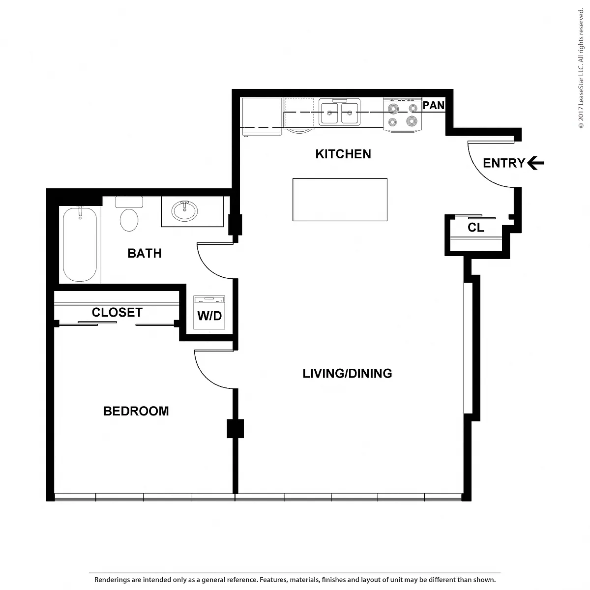 Floor plan 1X1 - C4