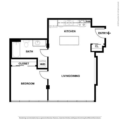 Floor plan 1X1 - C4