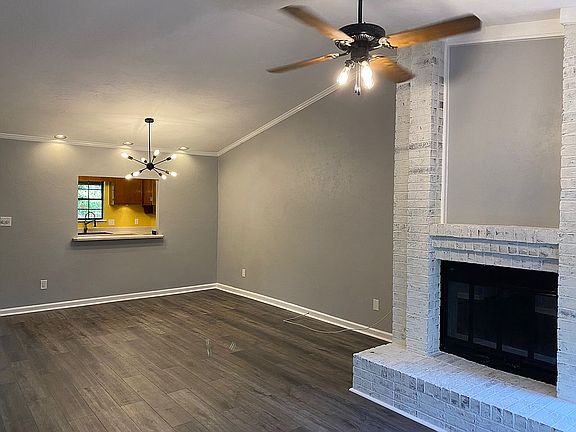 Fireplace and dining