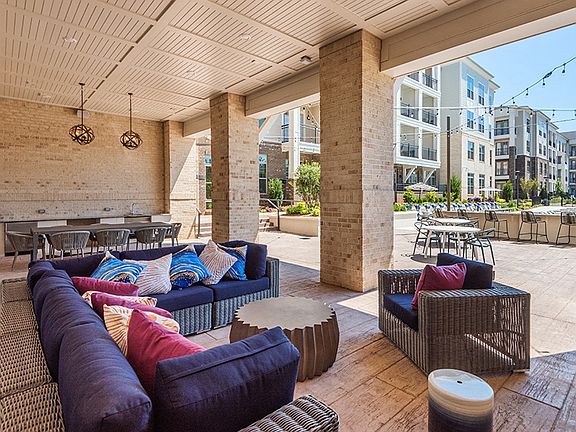 Take a break from the sun in the outdoor lounge
